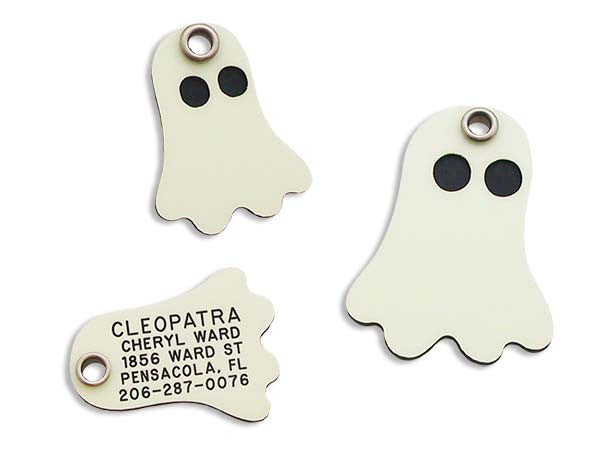 Glow-In-The-Dark Tag - Ghost, - Lucky Pet